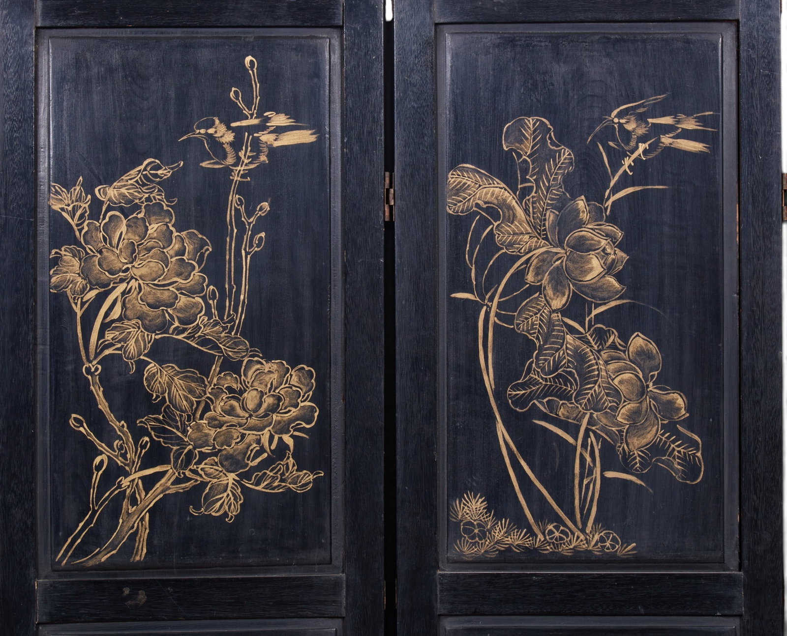 A four panel Chinese screen - 11