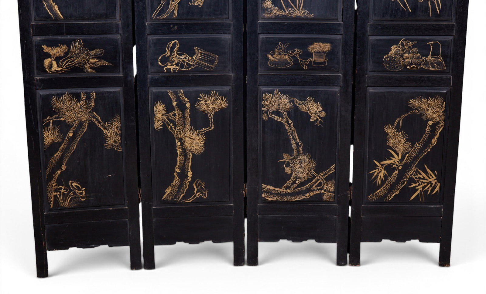 A four panel Chinese screen - 14
