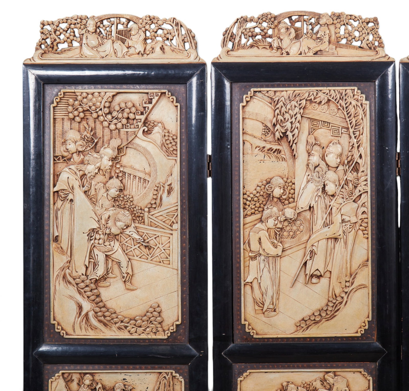 A four panel Chinese screen - 4