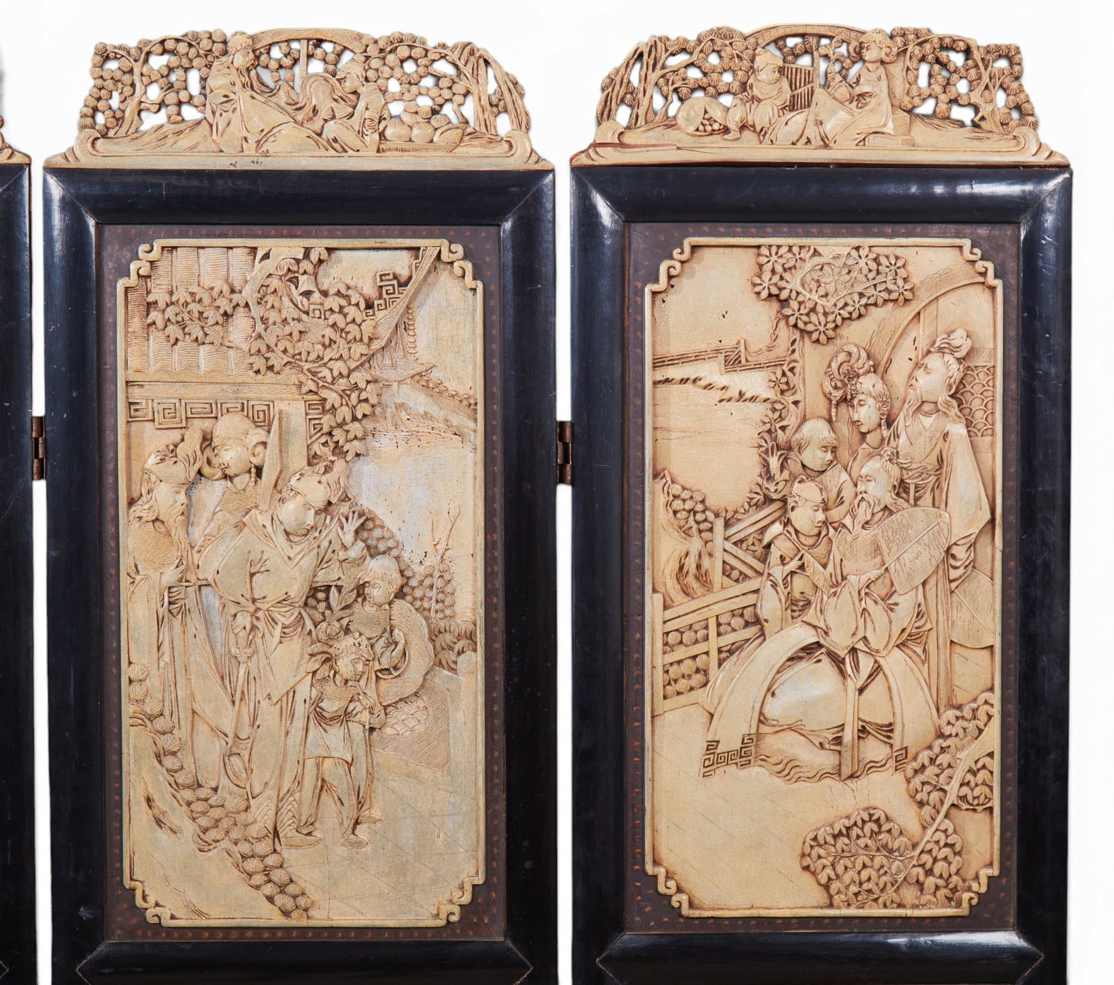 A four panel Chinese screen - 5