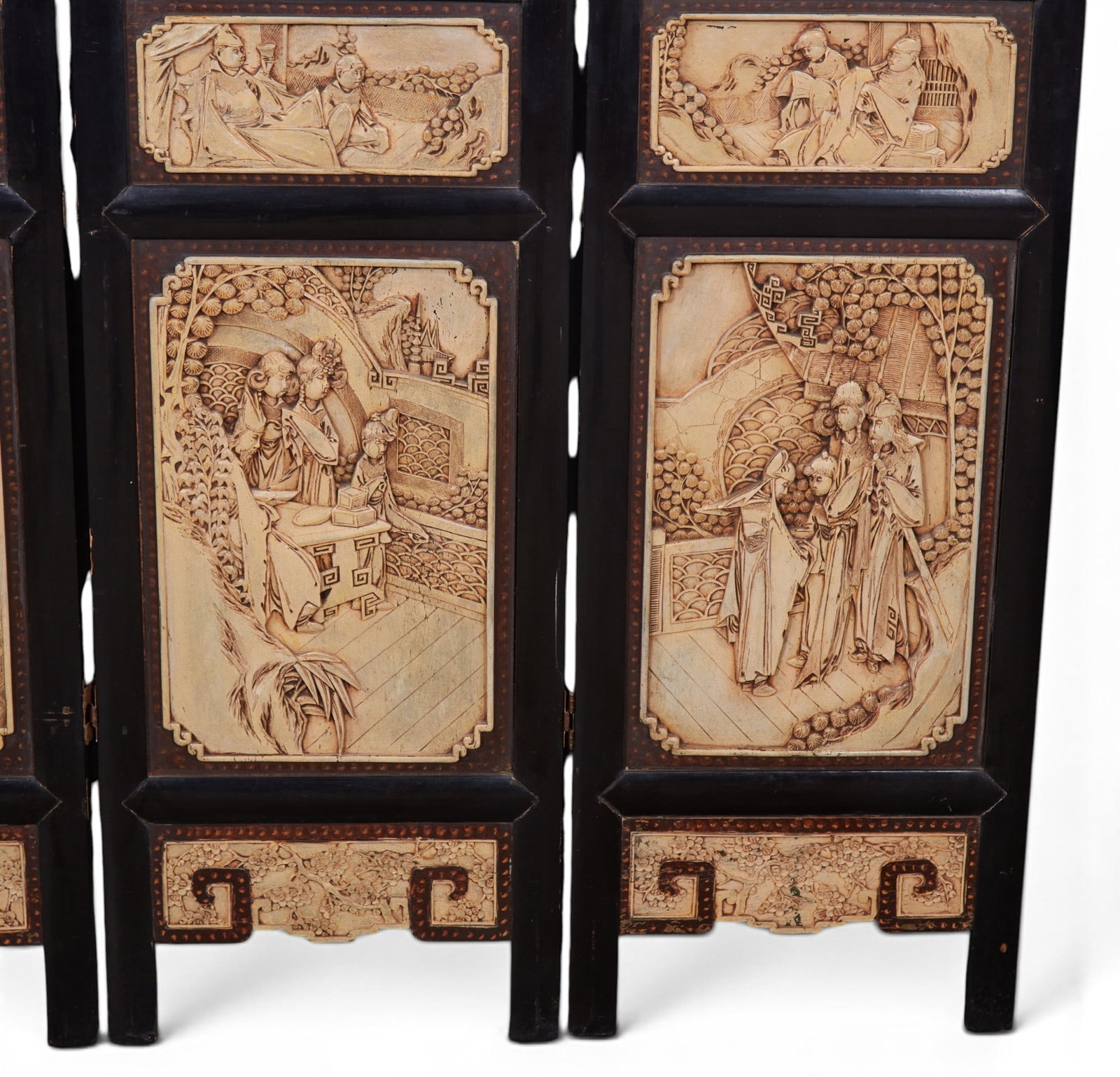 A four panel Chinese screen - 6
