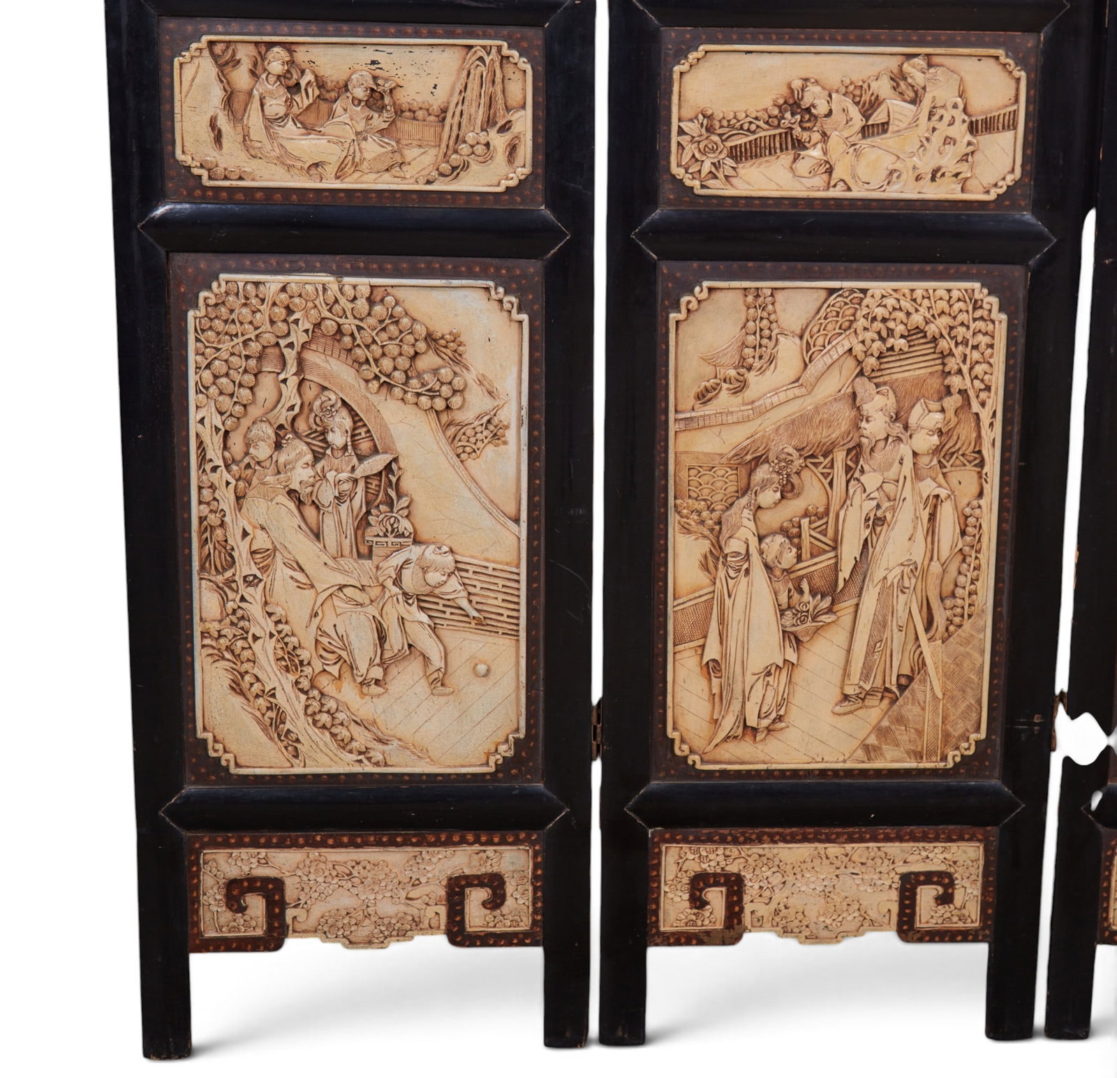 A four panel Chinese screen - 7