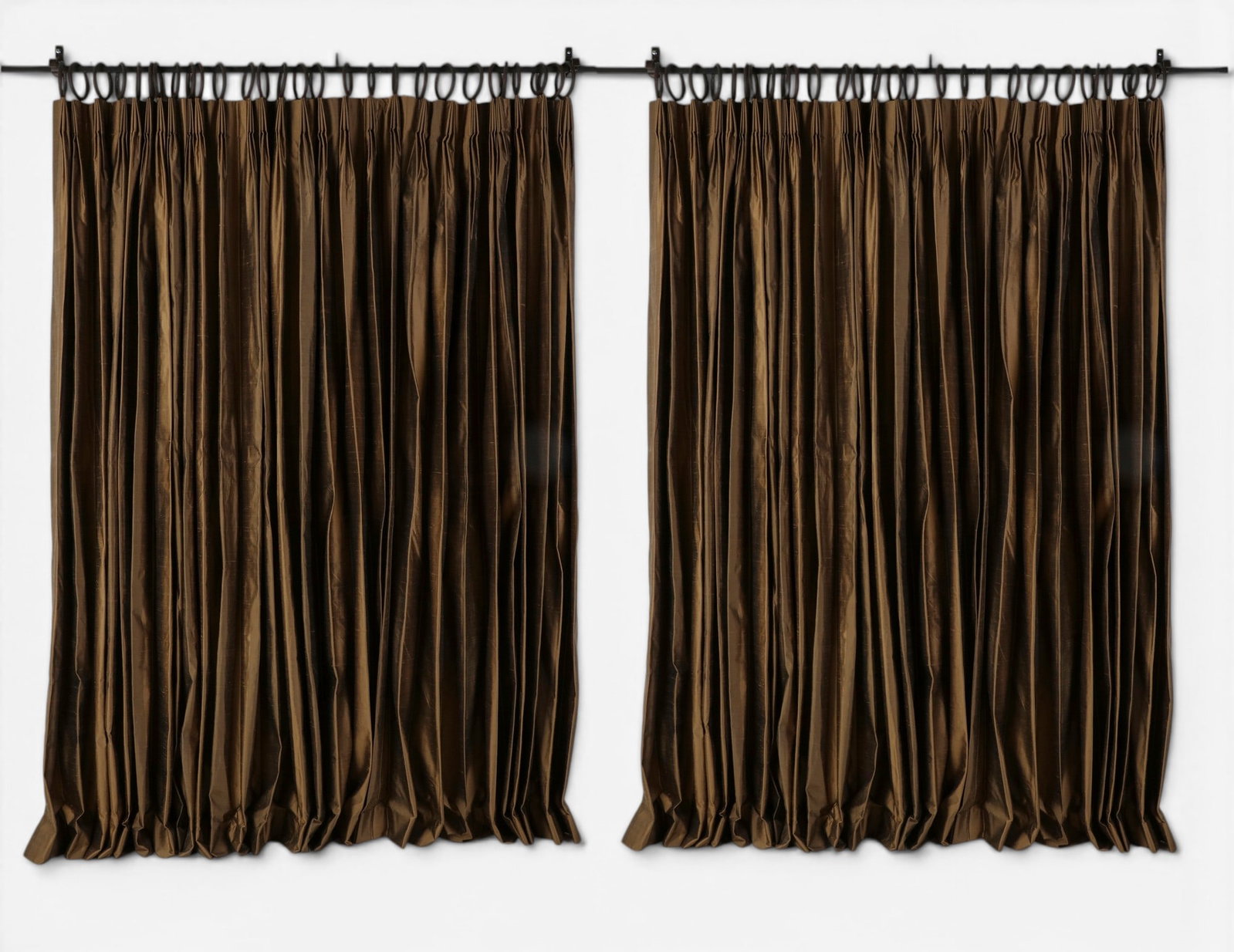 A group of four drapery: A group of four drapery size of each panel height 95 x width 55 in. (241.3 x 139.7 cm.)