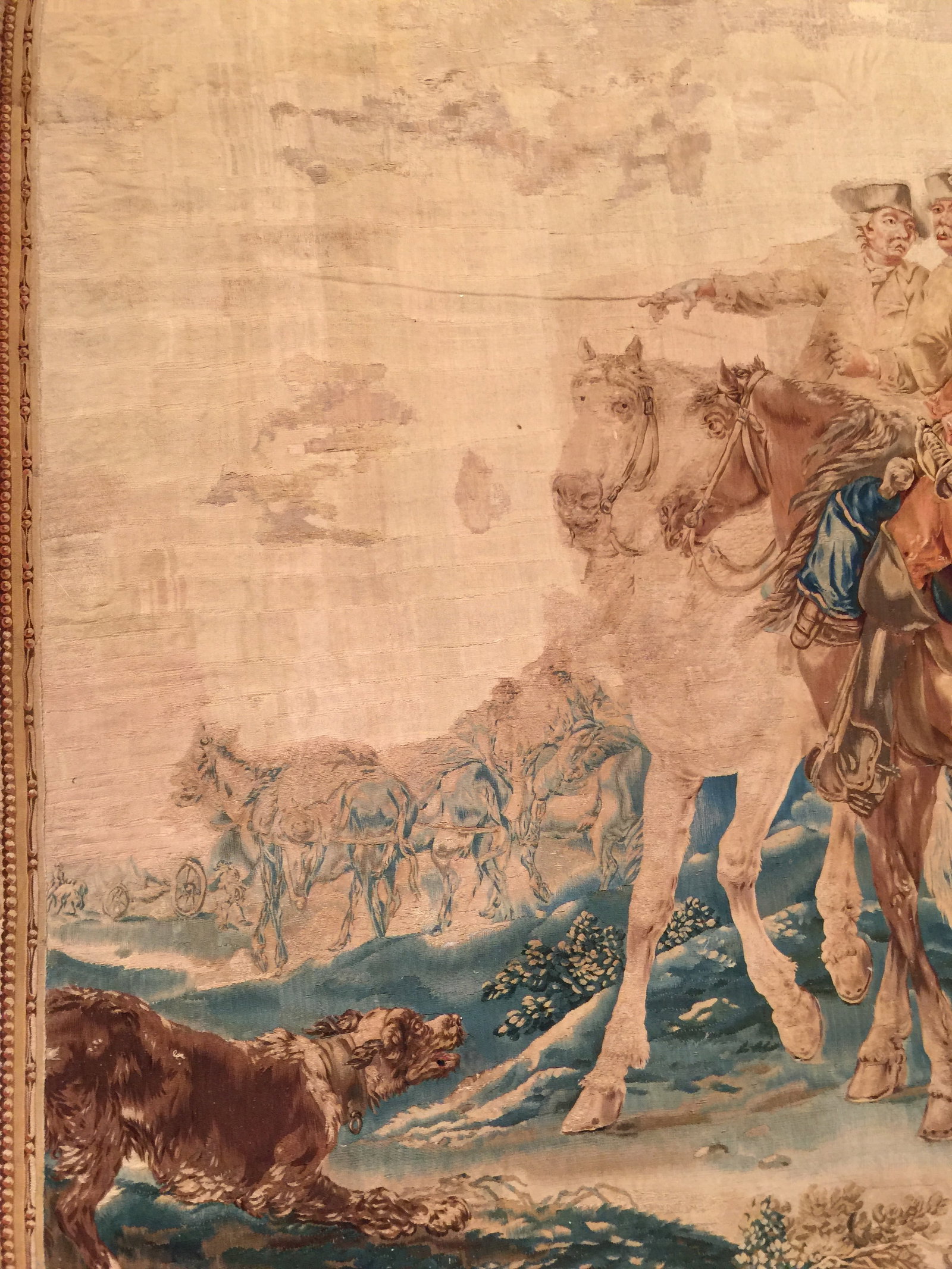 A Tapestry depicting pastoral hunting scene - 13