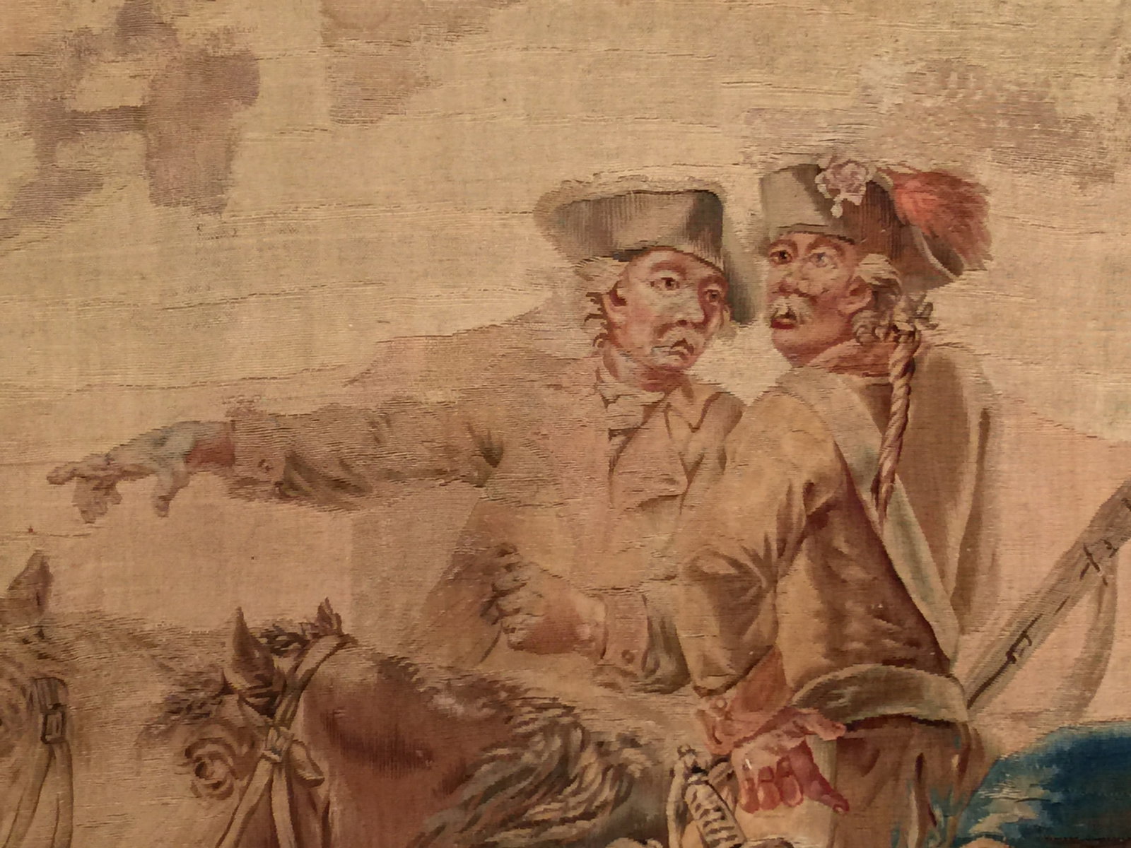 A Tapestry depicting pastoral hunting scene - 7