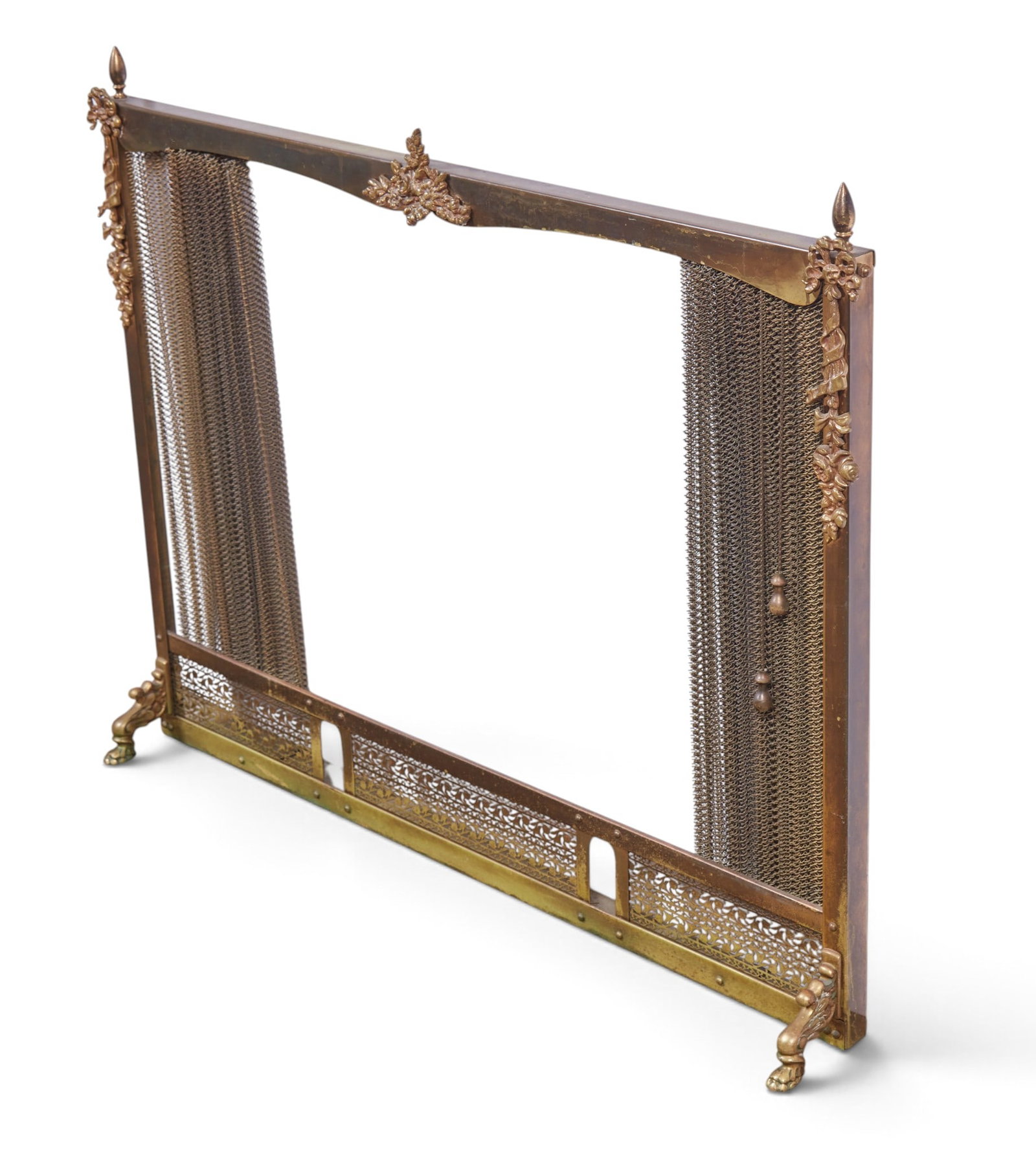A brass fire screen - 4