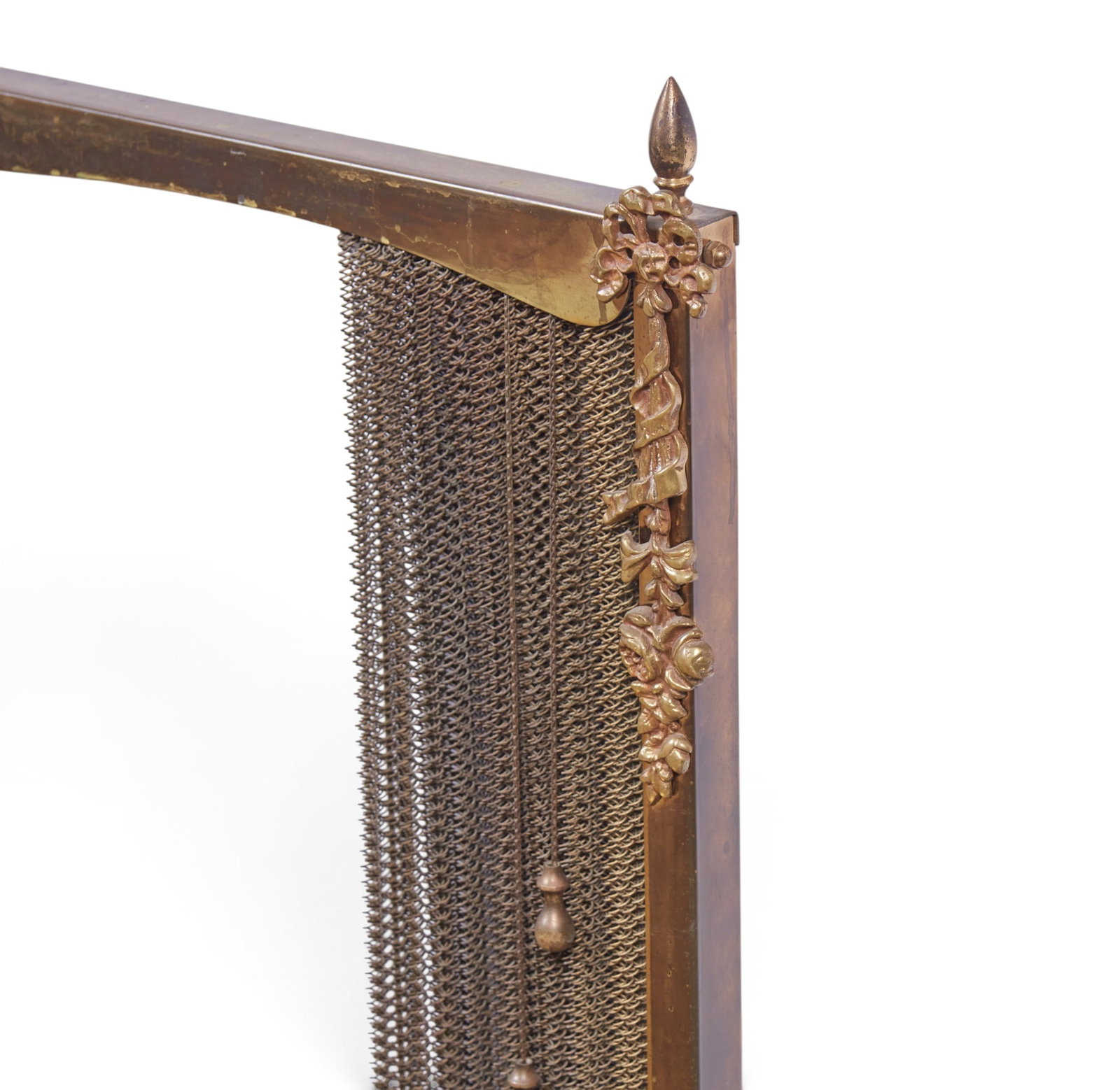 A brass fire screen - 5
