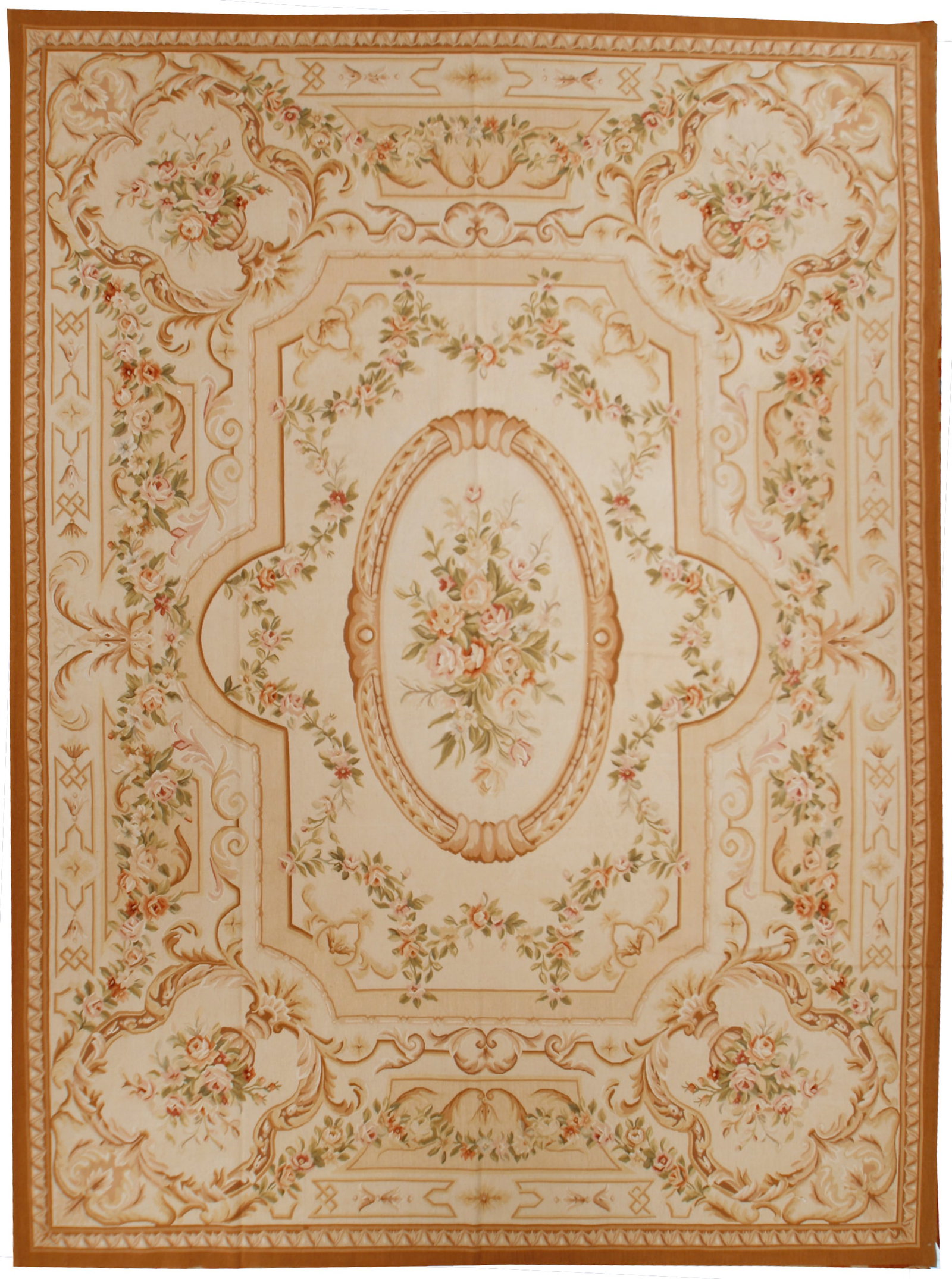 An Aubusson style needlepoint area rug. (1 of 1)