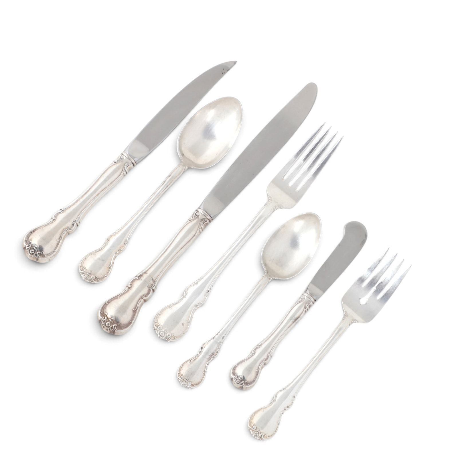 A partial sterling silver flatware service, (53 pieces), towle silver co. (1 of 5)