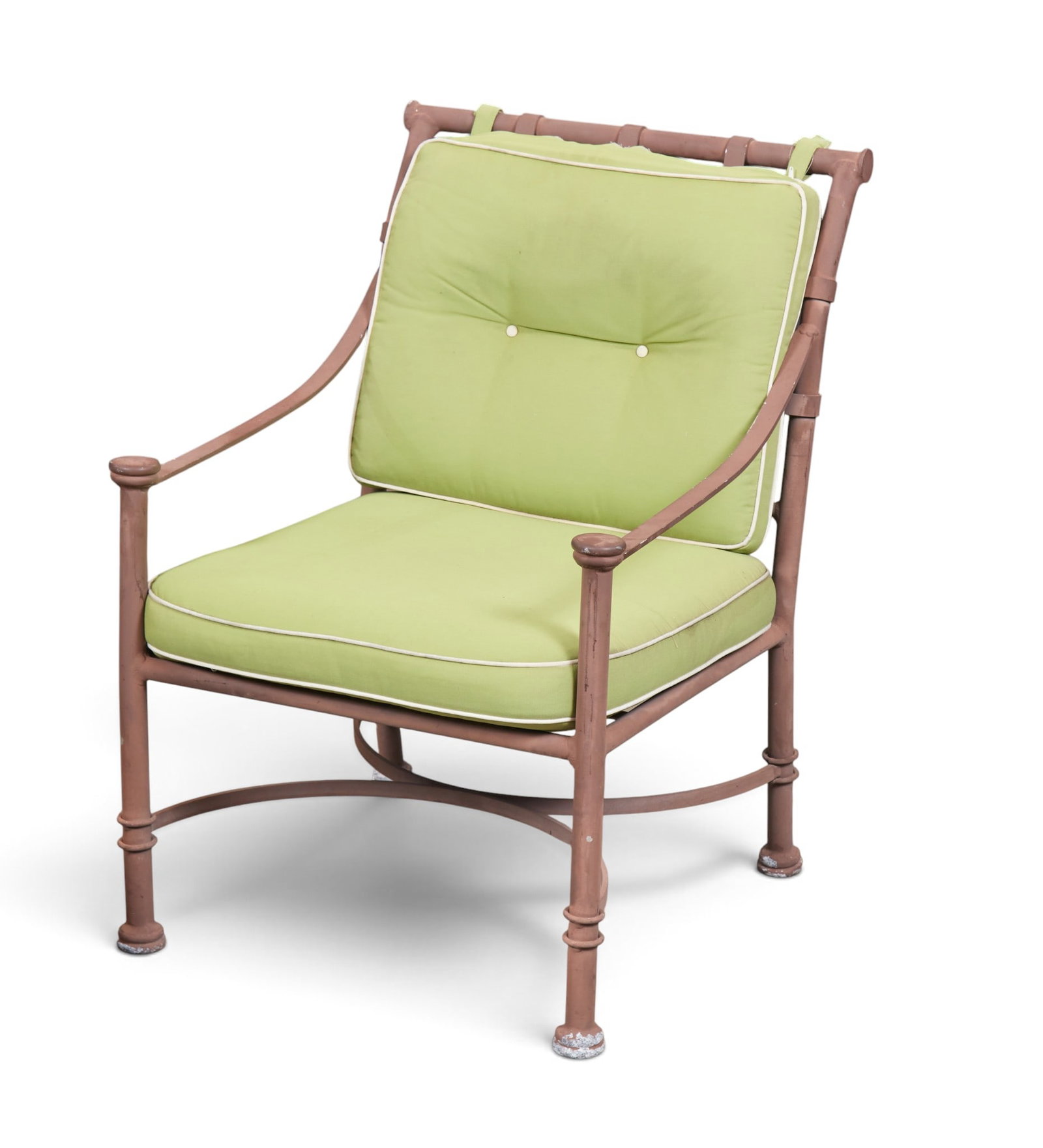 A rectangular outdoor table with four armchairs - 3