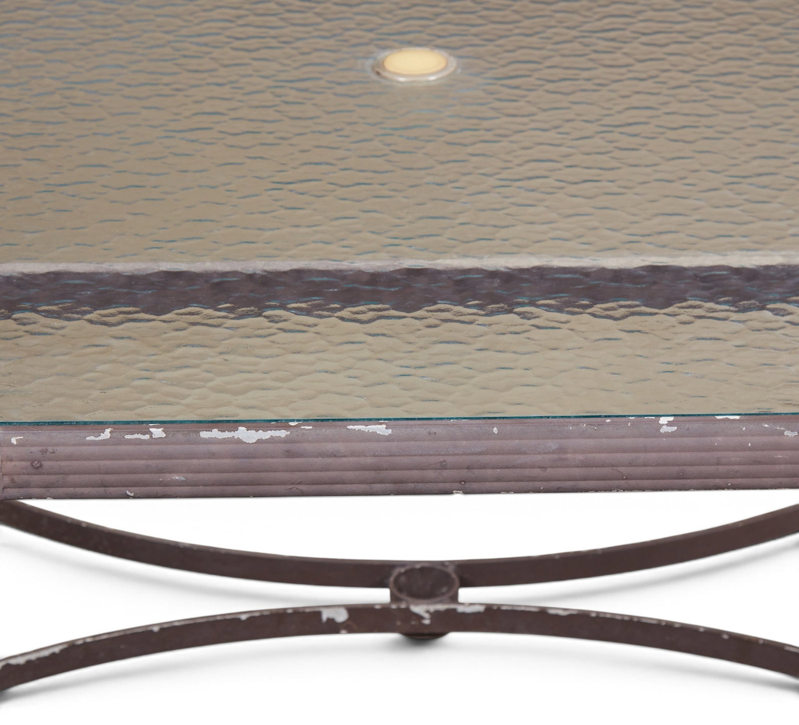 A rectangular outdoor table with four armchairs - 9