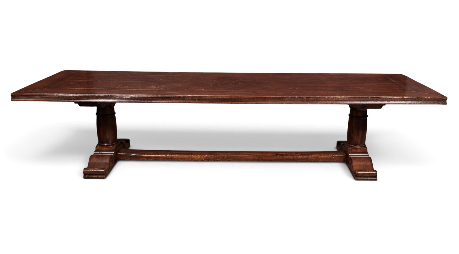 A rustic trestle dining room table - 2
