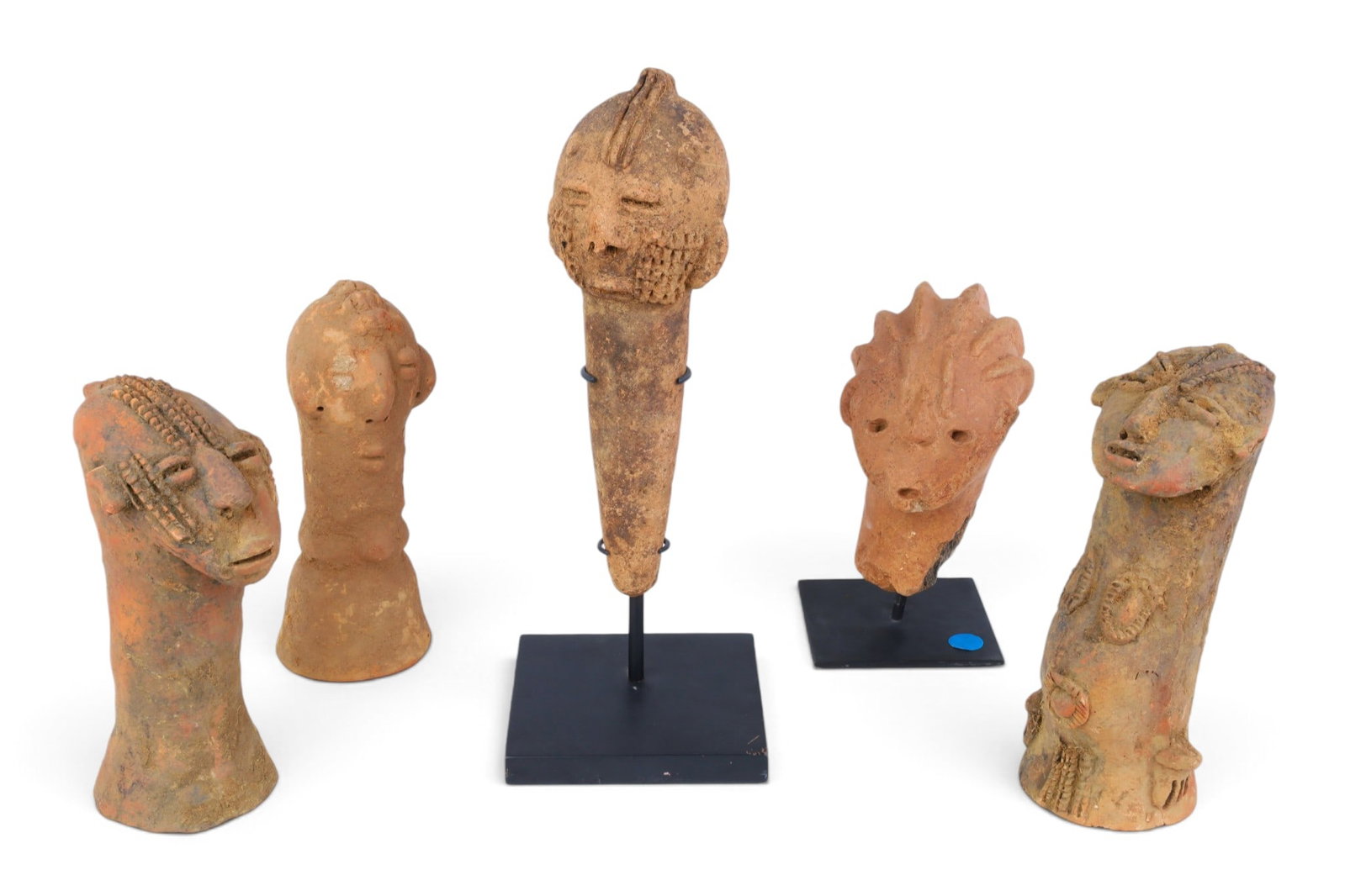 Five West African terracotta Nok culture figures (1 of 6)