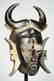 A Jimini mask with large buffalo horns Tribal Art
