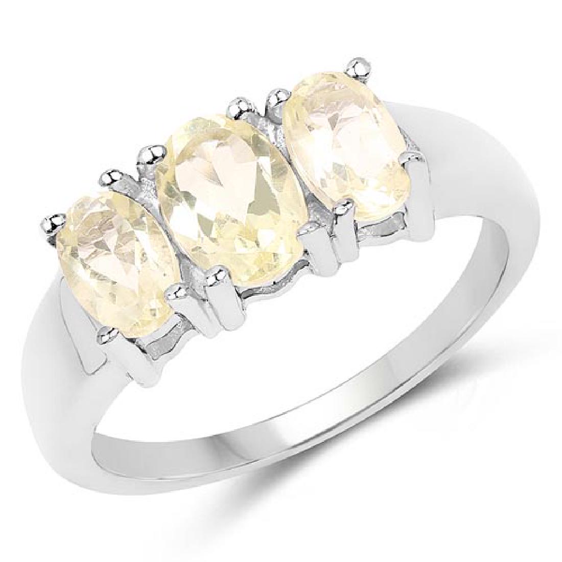 1.58 CTW Genuine Lemon Topaz .925 Sterling Silver Ring: 1.58 CTW Genuine Lemon Topaz .925 Sterling Silver Ring **|**|** 1.58 CTW Genuine Lemon Topaz .925 Sterling Silver Ring #1AC51820