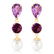10.5 CTW 14K Solid Gold Chandelier Earrings Amethyst pe - 2