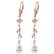 3.97 CTW 14K Solid Rose Gold Chandelier Earrings Natura
