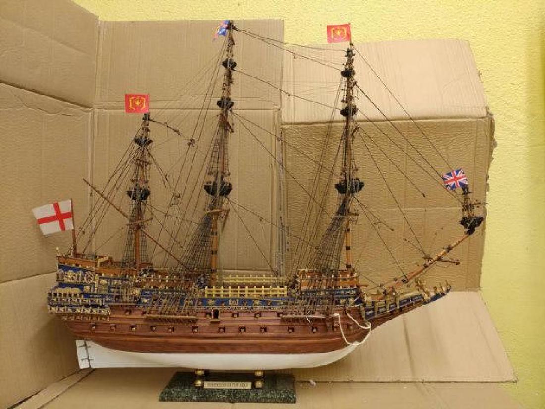 Wooden Sovereign of the Seas Limited Tall Model Ship 39: Wooden Sovereign of the Seas Limited Tall Model Ship 39in. - Without Sails **|**|** THIS MODEL COMES WITH WOODEN HULL THE WHITE PAINT BELOW THE WATERLINE ON THE HULL HAS BEEN DISCONTINUED #1AC93346
