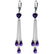 9.5 Carat 14K Solid White Gold Chandelier Earrings Brio