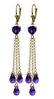 9.5 Carat 14K Solid White Gold Chandelier Earrings Brio - 2