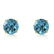 3.1 Carat 14K Solid Gold Shutting The Eye Blue Topaz Ea - 2