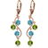 4.94 Carat 14K Solid Rose Gold Chandelier Earrings Blue