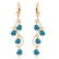 4.95 CTW 14K Solid Gold Grape Blue Topaz Earrings