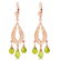 3.75 Carat 14K Solid Rose Gold Chandelier Earrings Natu
