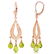 3.75 Carat 14K Solid Rose Gold Chandelier Earrings Natu - 2