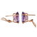 15.1 CTW 14K Solid Rose Gold French Clips Earrings Natu - 3