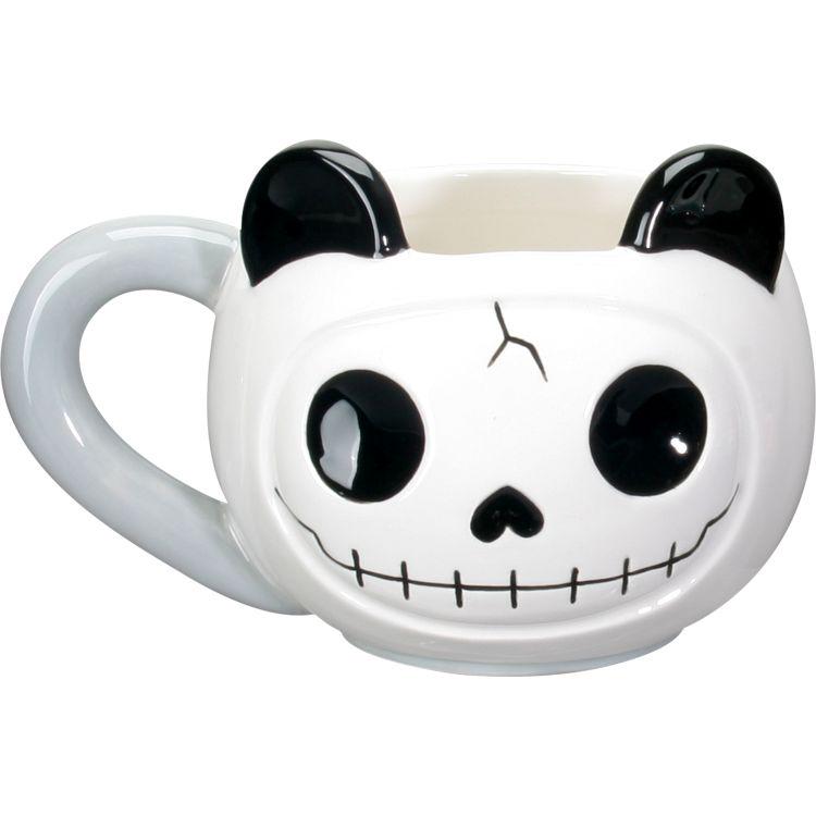 FURRYBONES PANDIE MUG: FURRYBONES PANDIE MUG **|**|** Approx Dims: 2 in. x 4.5 in. x 4 in. 14 fl oz Material: Ceramic Description: Hand Painted #1AC26954