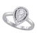 14KT White Gold 0.39CTW DIAMOND FASHION RING