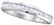 10KT White Gold 0.50CTW BAGGUETTE DIAMOND LADIES FASHIO