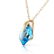 1.15 CTW 14K Solid Gold About A Girl Blue Topaz Necklac - 2