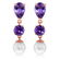 10.5 Carat 14K Solid Rose Gold Chandelier Earrings Amet