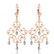 0.04 Carat 14K Solid Rose Gold Chandelier Diamond Earri