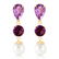 10.5 CTW 14K Solid Gold Chandelier Earrings Amethyst pe - 2