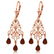 3.75 Carat 14K Solid Rose Gold Chandelier Earrings Natu