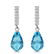 4.65 Carat 14K Solid White Gold Magic In Your Eyes Blue - 2