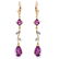 3.97 Carat 14K Solid Gold Chandelier Earrings Natural D - 2