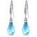 4.6 Carat 14K Solid White Gold Lose Yourself Blue Topaz