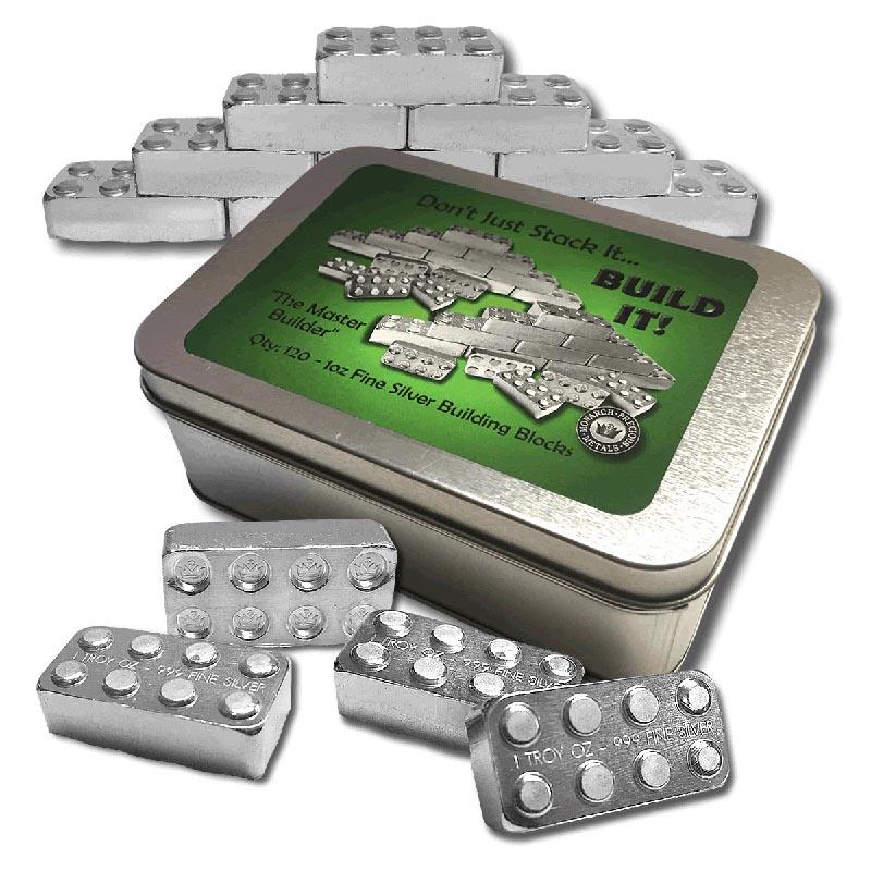 1 oz Silver Building Block Bar - 120pc. Set: 1 oz Silver Building Block Bar - 120pc. Set **|**|** 1 oz Silver Building Block Bar - 120pc. Set #1AC51572