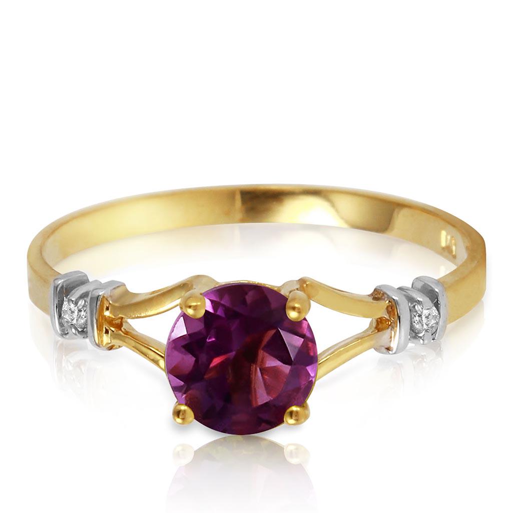 0.92 Carat 14K Solid Gold Kept Secrets Amethyst Diamond: 0.92 Carat 14K Solid Gold Kept Secrets Amethyst Diamond Ring **|**|** Amethyst / Diamond; Metal Color:Yellow Gold; Condition: New With Tags; TWC: 0.92 ;Metal: 14 K. Solid Yellow Gold ;Stone: Natural; 