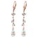 3.97 CTW 14K Solid Rose Gold Chandelier Earrings Natura