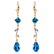 3.97 Carat 14K Solid Gold Chandelier Earrings Natural D - 2