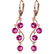 4.95 Carat 14K Solid Rose Gold Chandelier Earrings Natu