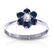 0.5 Carat 14K Solid White Gold Lovingkindness Sapphire