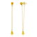 3.15 Carat 14K Solid Gold Chandelier Earrings Citrine