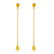 3.15 Carat 14K Solid Gold Chandelier Earrings Citrine - 2