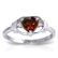0.96 CTW 14K Solid White Gold Love So High Garnet Diamo